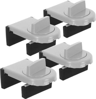 OEM 4 Piezas De Cierres De Aluminio Para Ventanas Corredizas, Topes Para Ventanas, Limitador De Ventanas, Color Plata