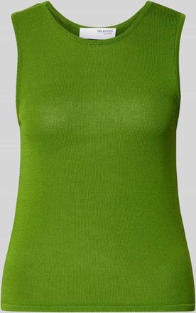 Selected Loose Fit Top aus Viskose-Mix Modell MOON in Grass, Größe M