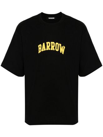 Barrow T-shirt met stickerprint - Zwart