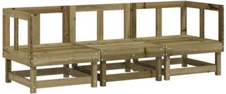 vidaXL Juego De Muebles De Jard&iacute;n 3 Pzas Madera De Pino Impregnada Vidaxl