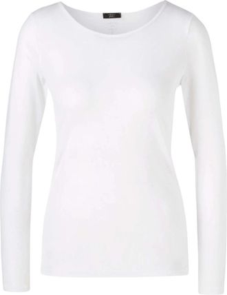 Marc Cain Witte Tops - Dames - Longsleeves - Wit - XL - Nylon - Tops