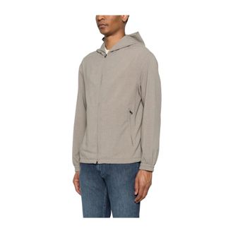 Emporio Armani Heren, Sweatshirts & Hoodies, Beige, Maat: 2XL Poliester