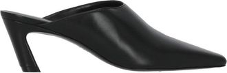 Stuart Weitzman Black Stassi 50 Leather Mules