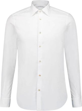 Boglioli Heren, Overhemden, Wit, Maat: S Katoen