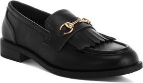 London Rag Enola Kiltie Fringe Loafer in Black at Nordstrom Rack, Size 6.5