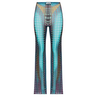 Jean Paul Gaultier Re-edition Flared Printed Broeken - Dames - Wijde Broeken - Veelkleurig - M - Broeken