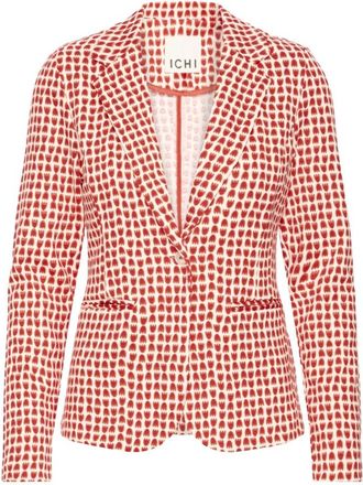 Ichi Blazers - Dames - Blazers - Rood - M - Jassen