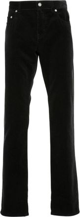 Saint Laurent Slim Corduroy Broek Diep Zwart - Heren - Slim Fit Jeans - Zwart - W32 - Katoen - Jeans