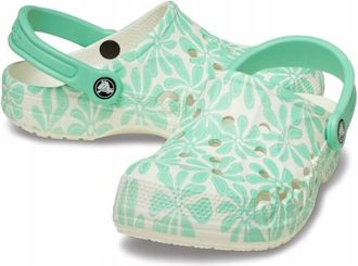 OEM Crocs Baya Zueco Estampado De Temporada 206230 M6 I Eu 3839 I W8 Pistacio