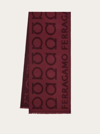 Ferragamo Women Gancini jacquard scarf Violet