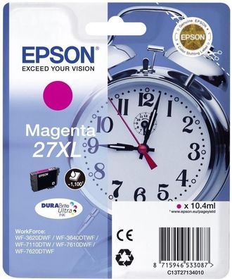 Epson Cartucho De Tinta Original Epson N&ordm;27 Xl Alta Capacidad/ Magenta