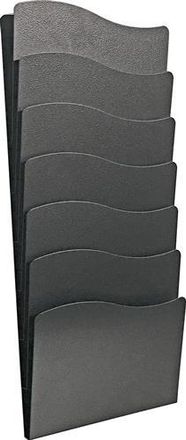 OEM Porte-brochures H560xl240xpmm Nombre De Compartiments 7 Din A4 M&eacute;tal Argent