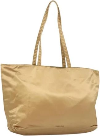 Prada Pre-owned Satin prada-bags - Dames - Vintage Shopper - Geel - ONE Size - Satijn - Vintage