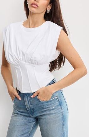 Good American Sleeveless Corset TOP in White001 at Nordstrom Rack, Size 5X-Large