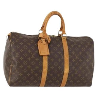 Louis Vuitton Pre-owned Weekend Bags, female, Brown, Size: ONE SIZE Pre-owned Keepall 45 Boston Bag