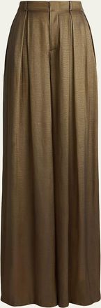 Ralph Lauren Collection Greer Lam&eacute; Pleated Pant