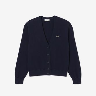 Lacoste Vest met V-hals en knoopsluiting