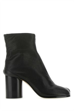 Maison Margiela Black Leather Tabi Ankle Boots
