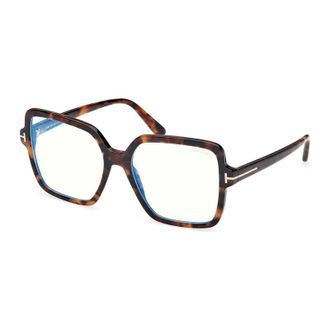 Tom Ford FT6063-B 052 Havana/Clear Blue Light Block 56mm