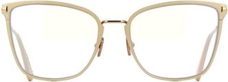 Tom Ford FT5839-B025 Butterfly Full Rim Eyeglasses - Ivory
