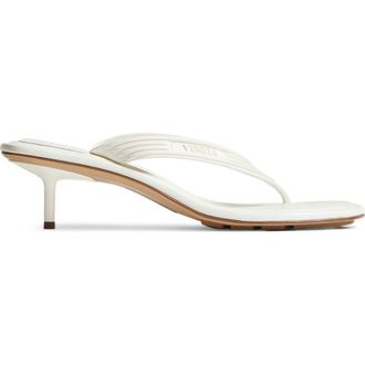 Bottega Veneta Bassam Kitten Heel Sandal in Alabaster at Nordstrom, Size 11Us