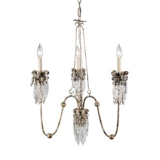 Netlighting Venetian Chandelier 3 Light Beige Gold Finish E14