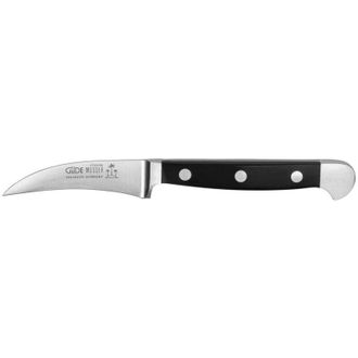 Gude G&uuml;de Alpha Pelador Negro Hoja De Acero Inoxidable 6 Cm