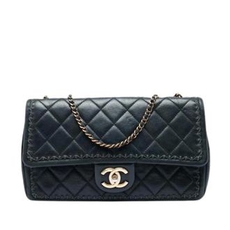 Chanel Pre-owned Quilted Shoulder Bag - Dames - Pre-owned - Zwart - Maat: ONE Size Leer