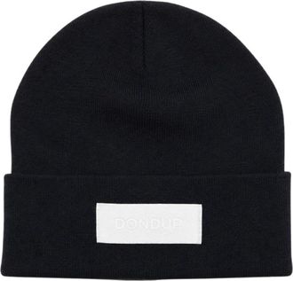 Dondup Wool Cap - Dames - Hoeden - Zwart - ONE Size - Wol - Accessoires
