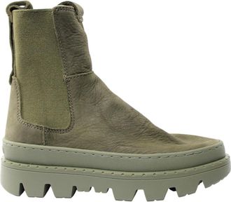Satorisan Unalome Elastics Premium - Dames - Chelseaboots - Groen - 36 EU - Katoen - Schoenen