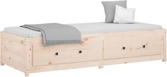 vidaXL Day Bed without Mattress 90x200 cm Solid Wood Pine Vidaxl