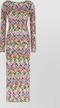 Missoni zigzag lace midi dress
