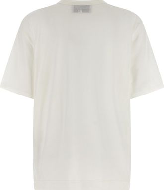 Ami Womens White Cotton T-Shirt