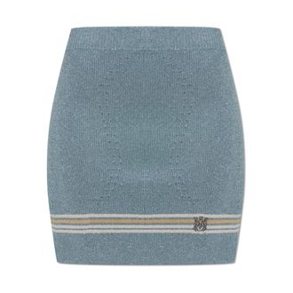 Amiri Short Skirts, female, Blue, Size: S MA Stripe Mini Skirt