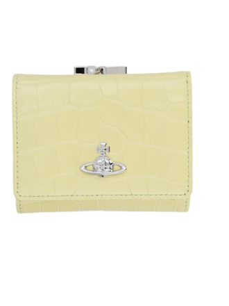 Vivienne Westwood Frame Small Orb Emblem Textured Calf Leather Wallet