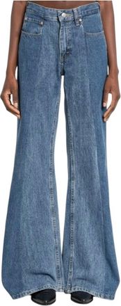 E.L.V. Denim Odette Flared Jeans In Light Blue