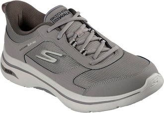 Skechers Mens Slip Ins GOWalk Arch Fit 2.0 Seared Trainers Shoes 216650 - Grey - Size UK 11.5