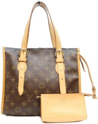 Louis Vuitton Pre-owned Pouch Shoulder Bag - Dames - Vintage Shopper - Bruin - ONE Size - Leer - Vintage