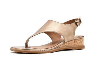 S&ouml;fft Macrae Womens Wedge Shoes Bronze : 9.5 B - Medium, Faux Leather