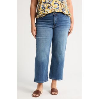Kut from the Kloth Lucy Double Button High Waist Wide Leg Jeans in Heath at Nordstrom Rack, Size 22W
