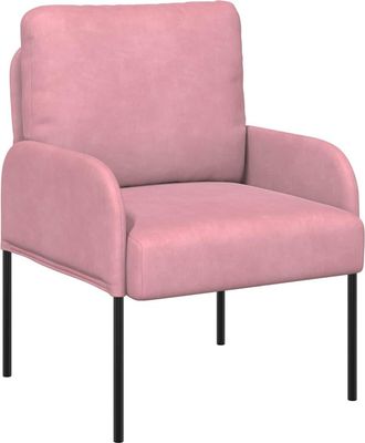 vidaXL Sof&aacute;s Con Coj&iacute;n 55cm Rosa Madera Contrachapada Vidaxl