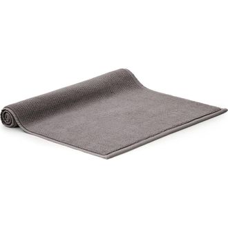 Boll & Branch Ribbed Organic Cotton Bath Mat in Stone at Nordstrom