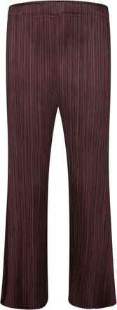 Issey Miyake Wide Trousers, female, Brown, Size: L Monthly Colors: July Wide Trousers