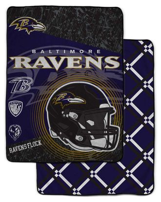 Pegasus Sports Baltimore Ravens Nfl Team Helmet Oversized Fleece Blanket