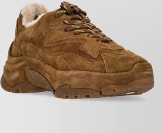 Ash leather low-top sneakers
