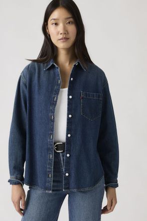 Levi's Harlie Boyfriend Shirt - Mujer - XS - Azul / Play Around