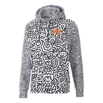 Puma x MR DOODLE Crossover Embroidered logo Printing Graffiti Casual White 598640-02