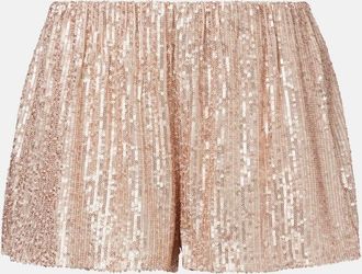Norma Kamali Shorts Boyfriend Elephant con paillettes