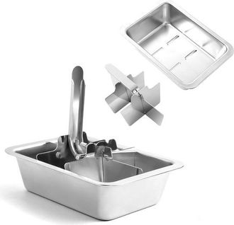 OEM Bandeja Para Cubitos De Hielo, Acero Inoxidable, Bandeja Para Cubitos De Hielo De Acero Inoxidable, Con 6 Ranuras Grandes, Para C&oacute;cteles, Bebidas