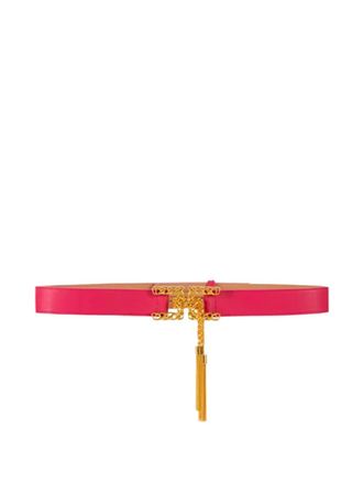 Elisabetta Franchi chain-buckle tassel belt - Pink
